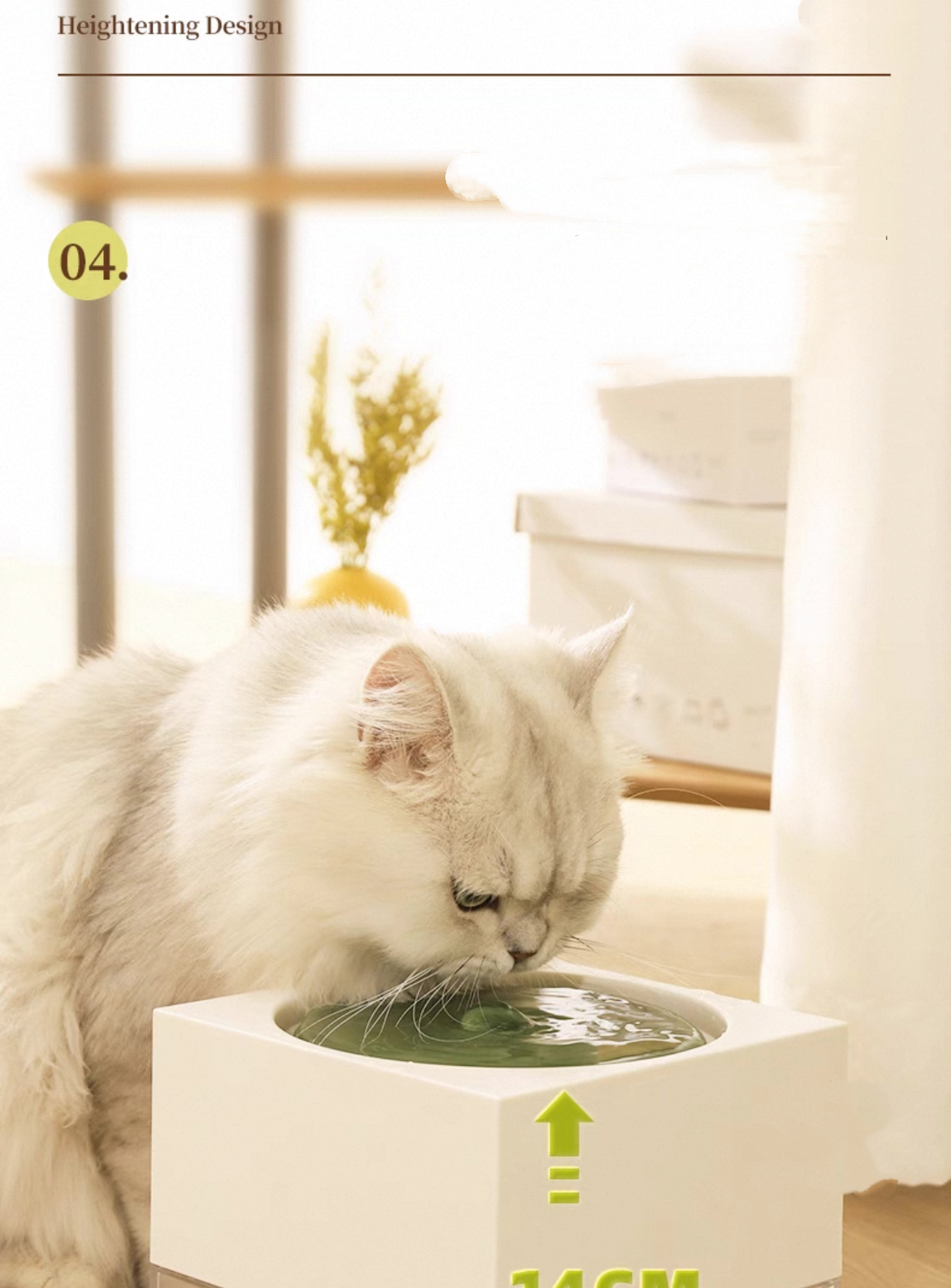Smart Ceramic Pet Water Fountain 2L Big Capacity