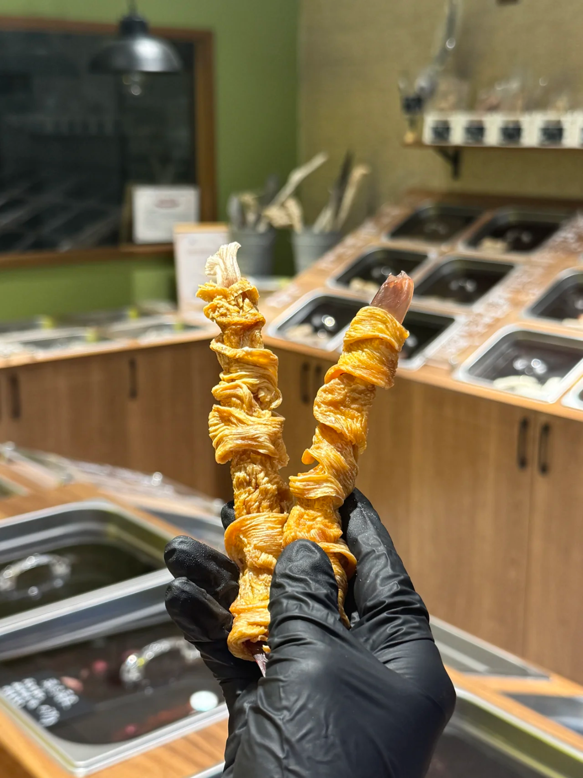 Chicken-Wrapped Ostrich Tendon Fries – Crunchy Natural Dog Chew Treats