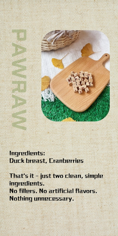 Freeze-dried Pet Snacks Duck Cranberry bites