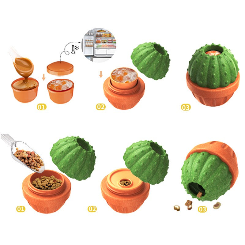 Pet Treat Dispenser & Lick Toy slow feeder