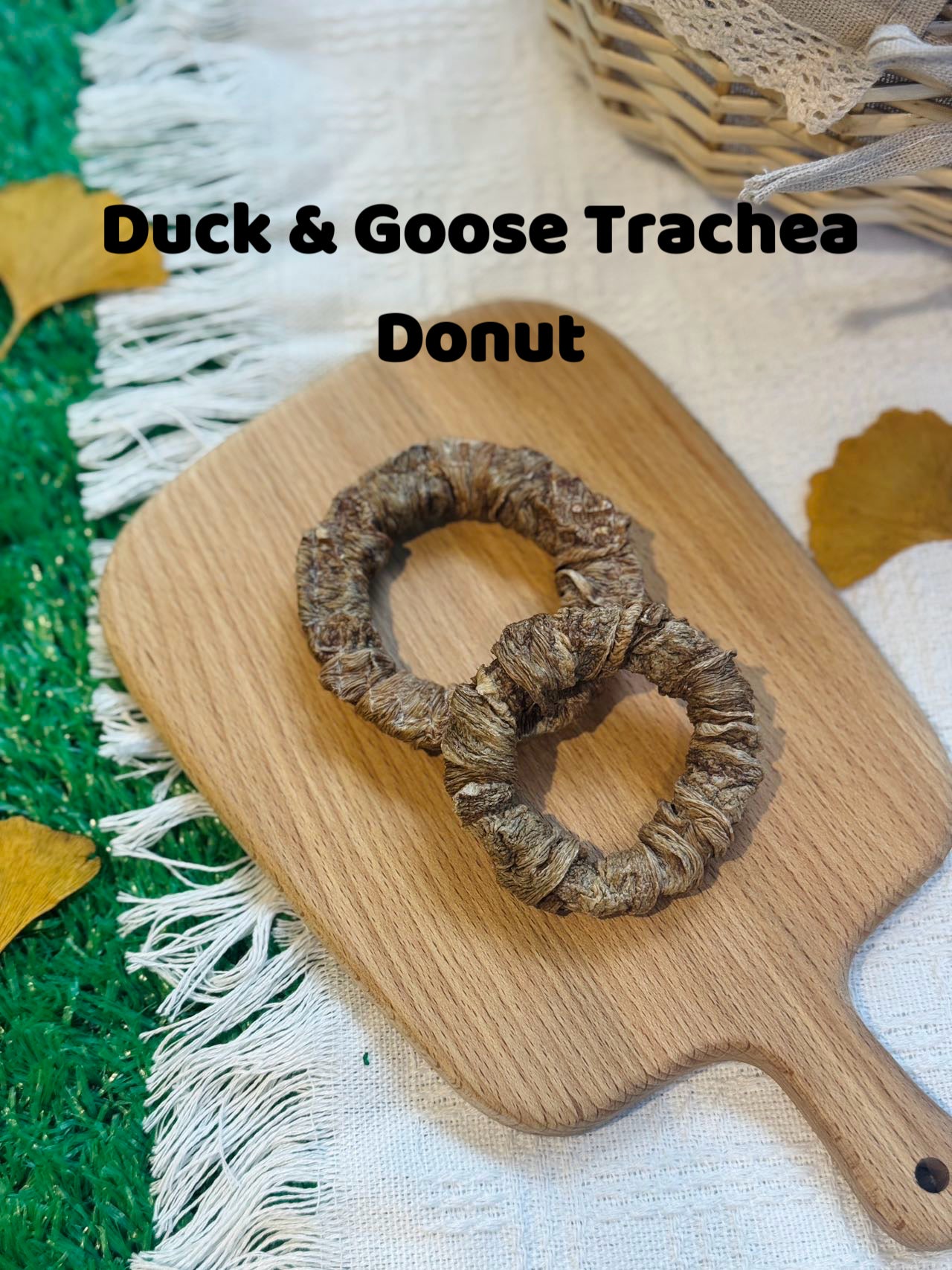Duck & Goose Trachea Freeze Dried Donut for Dogs and Cats